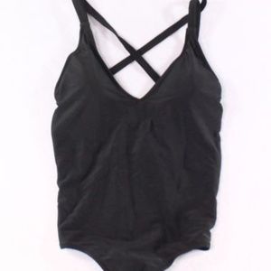 Designer Brand NEW Black Cutout One-Piece Swimwear